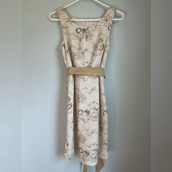 Moulinette Soeurs | Dresses | Moulinette Soeurs Gold Window Pane Peplum  Dress | Poshmark